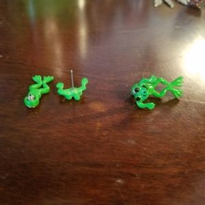 Frog earrings